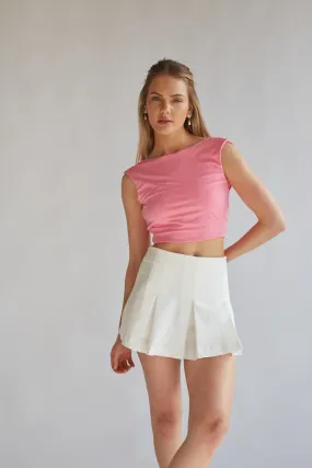 Maggie Tie Back Crop Top